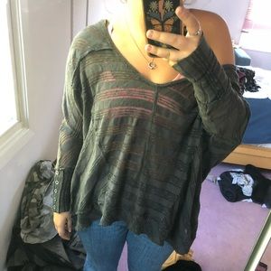 Free people off the shoulder sweater